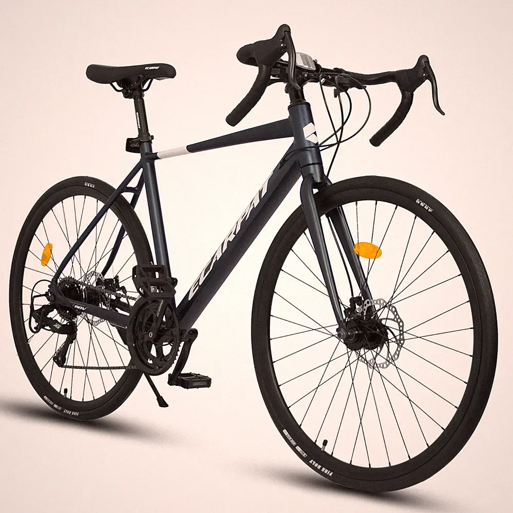 700C Road Bike 16-Speeds Aluminum Frame Disc Brakes Racing Bicycle for Men Women
