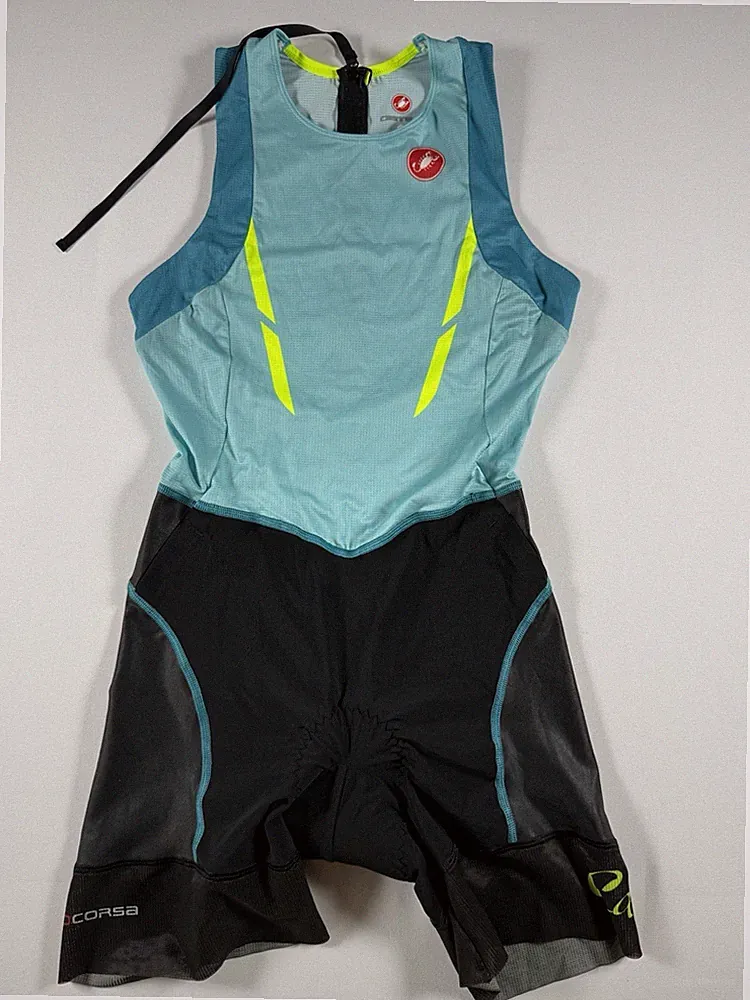 Castelli Rosso Corsa Women’s Tri Suit Small Sleeveless Cycling Triathlon