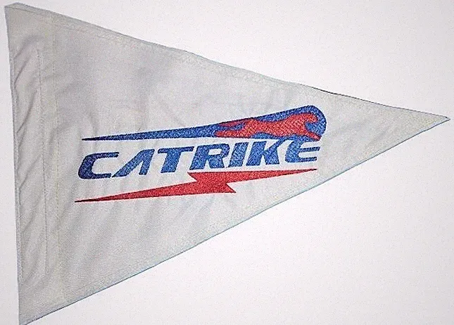Custom Catrike Style Flag Recumbent Bicycle Safety Pennant Banner 10x13