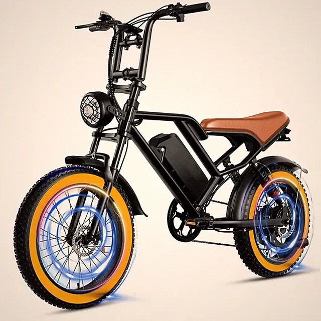Electric Bicycle 1000W Motor 7-Speed Mountain E-Bike Up to 31 mph 20'' Fat Tire