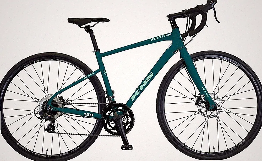 KHS 150 Flight Ladies XS 49cm 700c Road bike Teal Alloy Frame Disc Brakes New