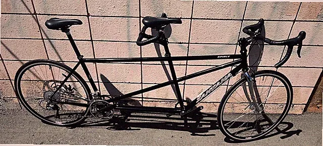 Santana Spirit Tandem - MEDIUM size - Solid BLACK Paint - NEW w/ Warranty