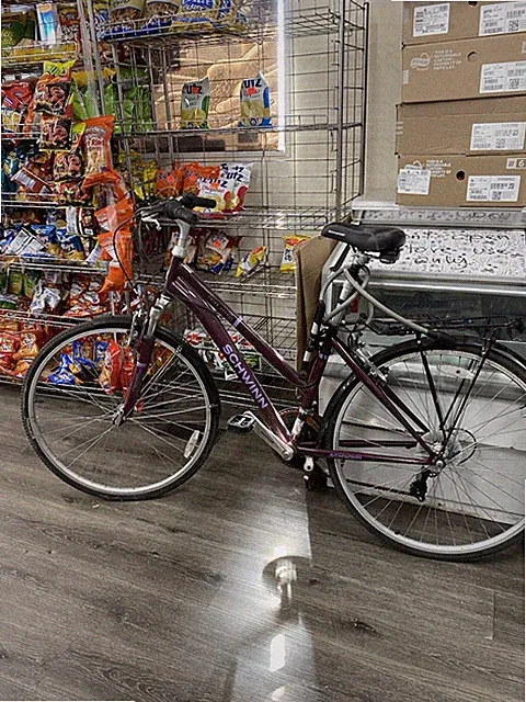 Schwinn Third Avenue Women's Hybrid Bike Purple 700C V-Brake Rear Rack