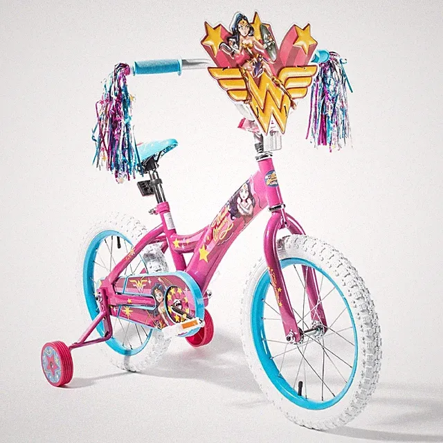 Wonder Woman 16 Inch Adjustable Seat Bicycle for Young Superheros Ages 4 and up