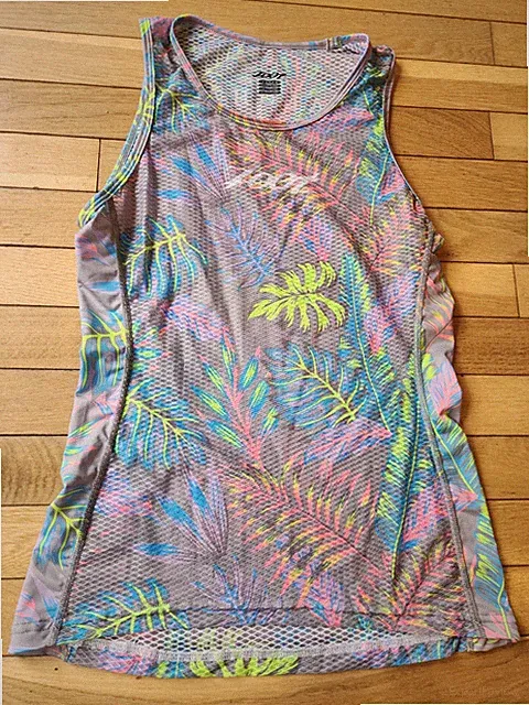Zoot Women's Cycle Base Layer - Live Aloha Biking Triathlon Tank Shirt, Medium